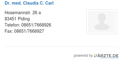 Dr med claudia c carl