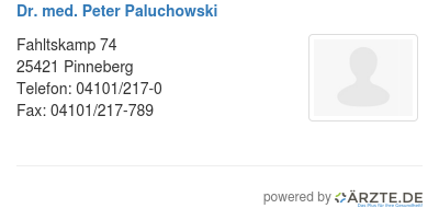 Dr med peter paluchowski