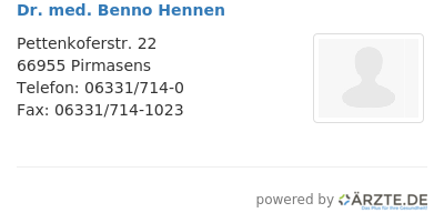 Dr med benno hennen