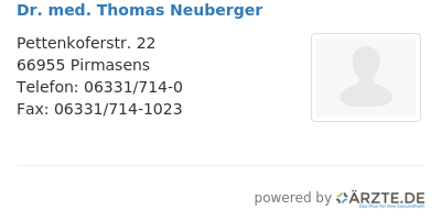 Dr med thomas neuberger