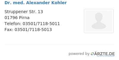Dr med alexander kohler