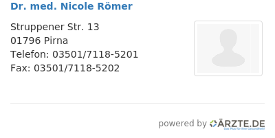 Dr med nicole roemer