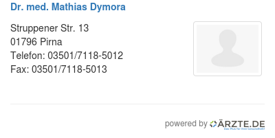 Dr med mathias dymora