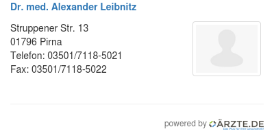 Dr med alexander leibnitz