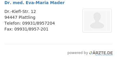 Dr med eva maria mader