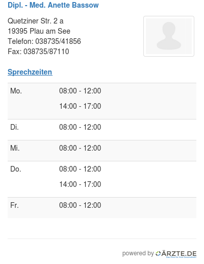 Dipl med anette bassow