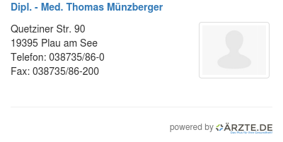 Dipl med thomas muenzberger