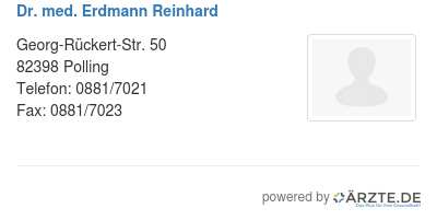 Dr med erdmann reinhard