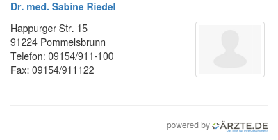 Dr med sabine riedel 460331