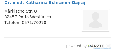 Dr med katharina schramm gajraj