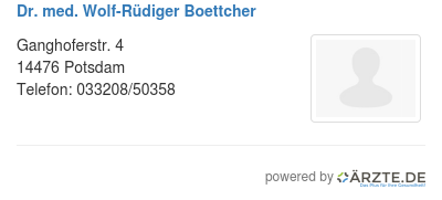 Dr med wolf ruediger boettcher