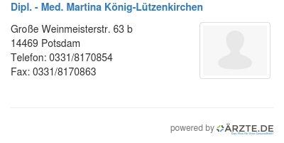 Dipl med martina koenig luetzenkirchen