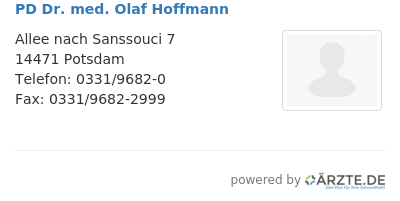 Pd dr med olaf hoffmann