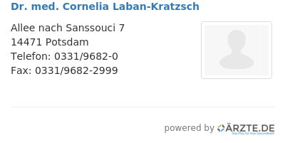 Dr med cornelia laban kratzsch