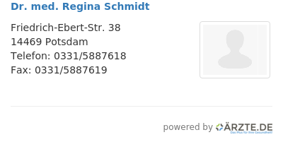 Dr med regina schmidt