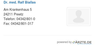 Dr med ralf biallas