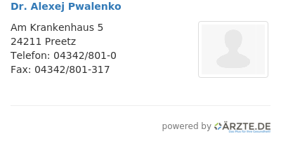 Dr alexej pwalenko
