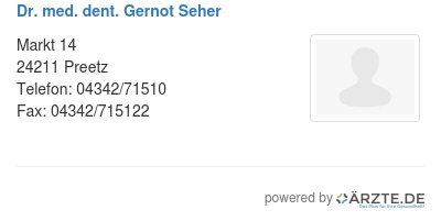 Dr med dent gernot seher
