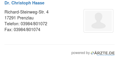 Dr christoph haase