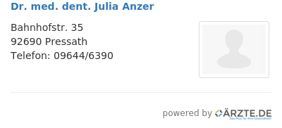 Dr med dent julia anzer