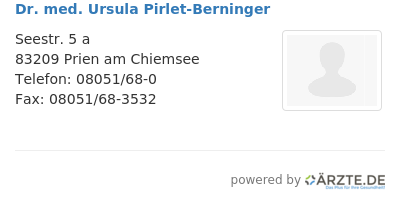 Dr med ursula pirlet berninger