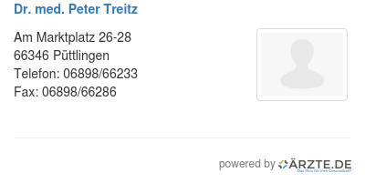 Dr med peter treitz