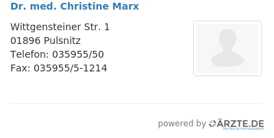 Dr med christine marx