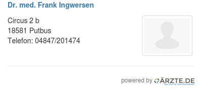 Dr med frank ingwersen
