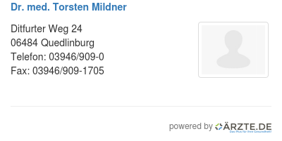 Dr med torsten mildner 545627