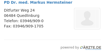 Pd dr med markus hermsteiner