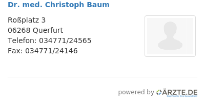 Dr med christoph baum 543173