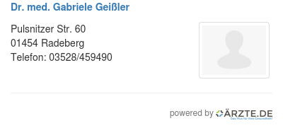 Dr med gabriele geissler 509915