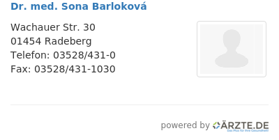 Dr med sona barlokova