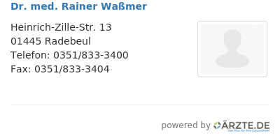 Dr med rainer wassmer