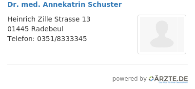 Dr med annekatrin schuster