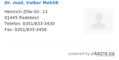 Dr med volker mehliss