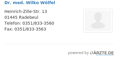 Dr med wilko woelfel