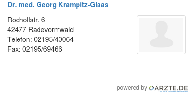 Dr med georg krampitz glaas