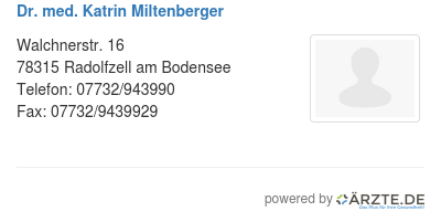 Dr med katrin miltenberger