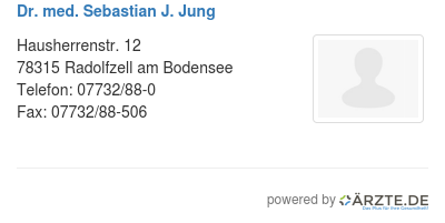 Dr med sebastian j jung