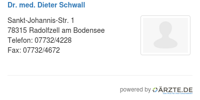 Dr med dieter schwall