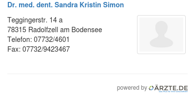 Dr med dent sandra kristin simon