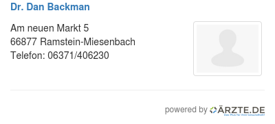 Dr dan backman 553423