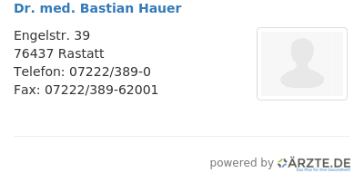 Dr med bastian hauer 670676