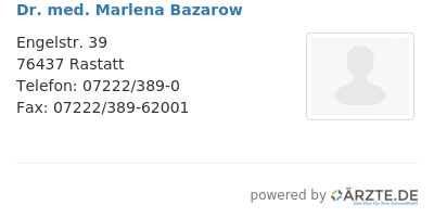 Dr med marlena bazarow