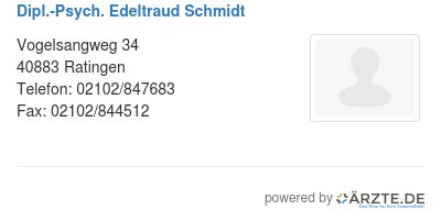 Dipl psych edeltraud schmidt