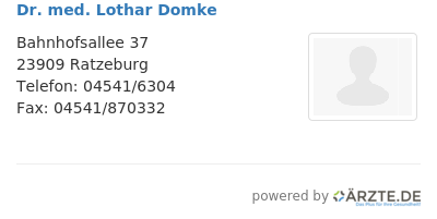 Dr med lothar domke