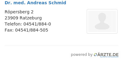 Dr med andreas schmid