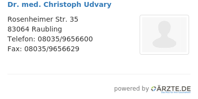 Dr med christoph udvary