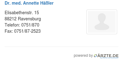 Dr med annette haessler